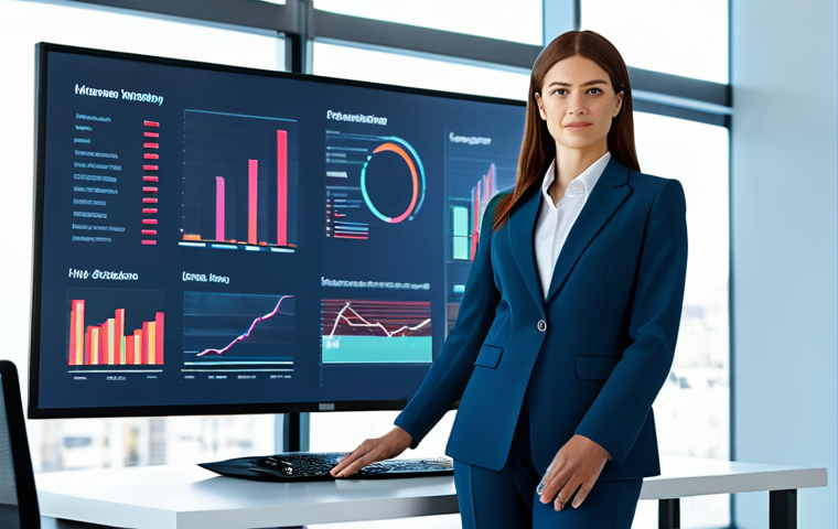 **

A confident businesswoman in a tailored pantsuit, presenting data on a holographic display in a brightly lit, modern office. Professional environment, fully clothed, safe for work, appropriate attire, perfect anatomy, high quality, family-friendly.

**