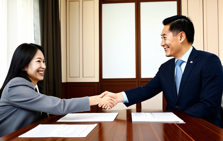무역영어와 전공 과목 연관성 - **Prompt:** A dynamic, visually striking image of a male professional (mid-30s, East Asian or divers...