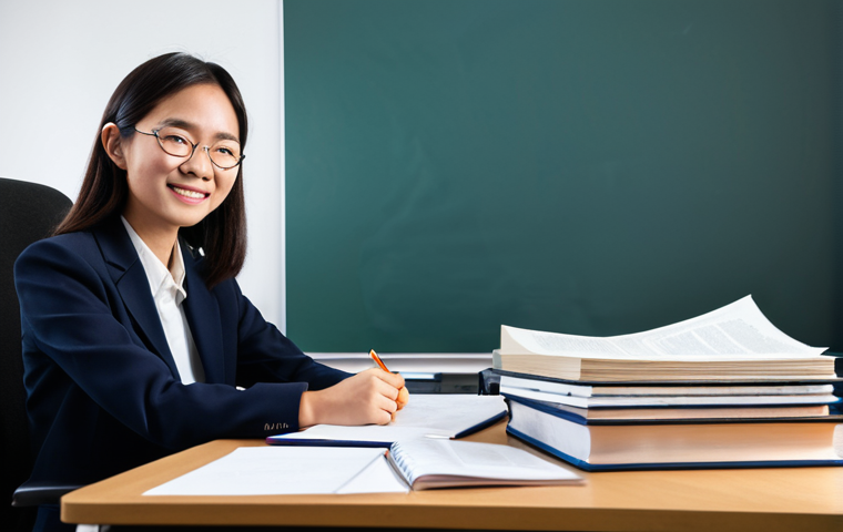 무역영어 학습법의 개선과 직무 활용 사례 분석 - Image Prompt 1: The Transformation of a Foreign Trade Professional's English Skills**