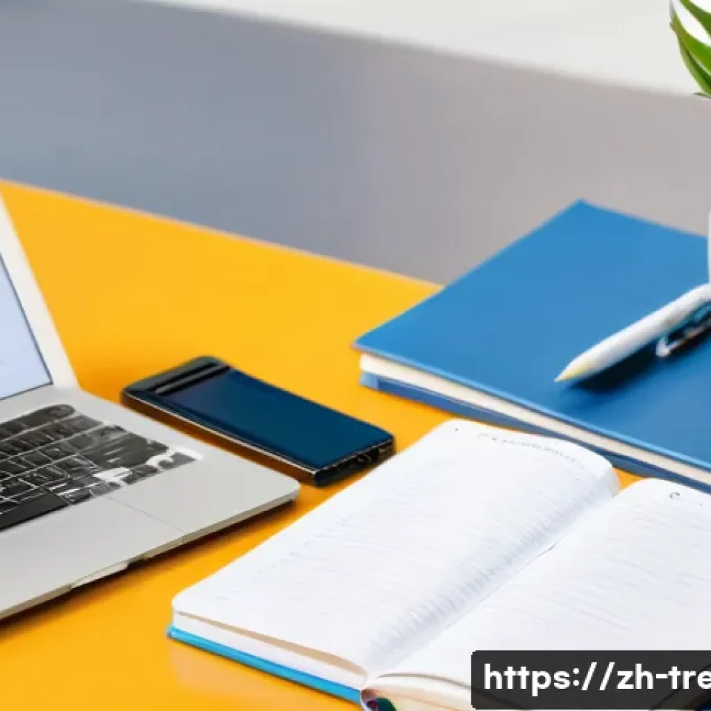 무역영어 시험 대비를 위한 추천 교재 - A modern study desk setup for an international trade English learner, featuring an open textbook tit...