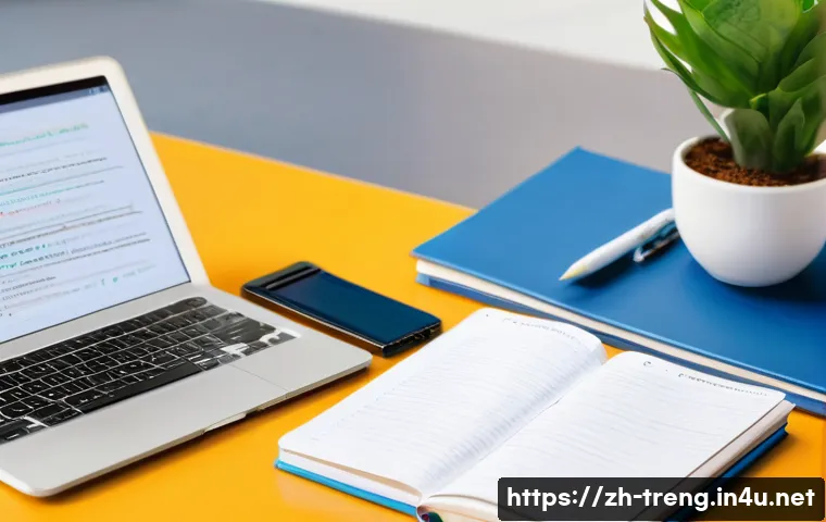 무역영어 시험 대비를 위한 추천 교재 - A modern study desk setup for an international trade English learner, featuring an open textbook tit...