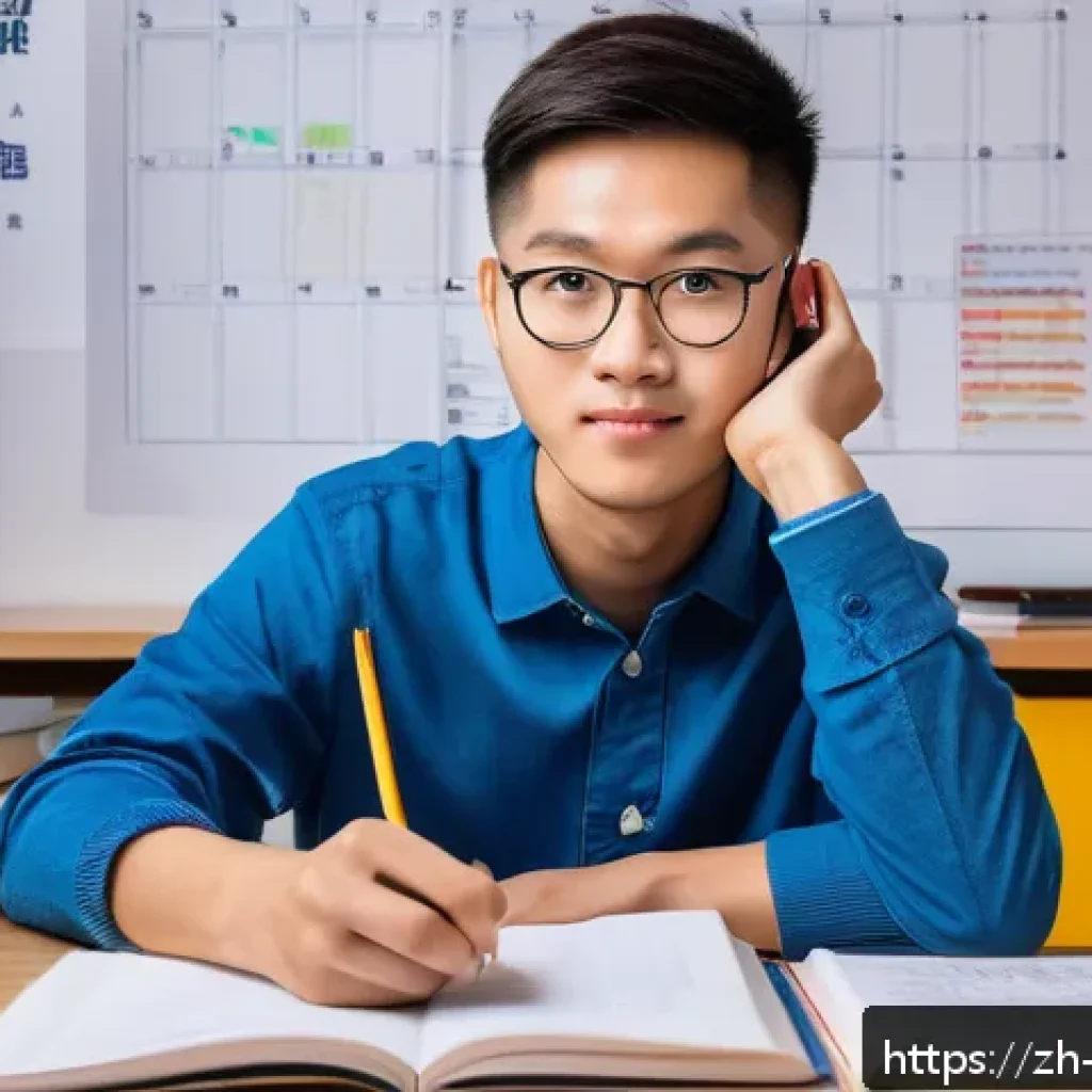 무역영어 실기시험 첨삭 지도 - A modern study room scene featuring a young Chinese student preparing for a trade English practical ...